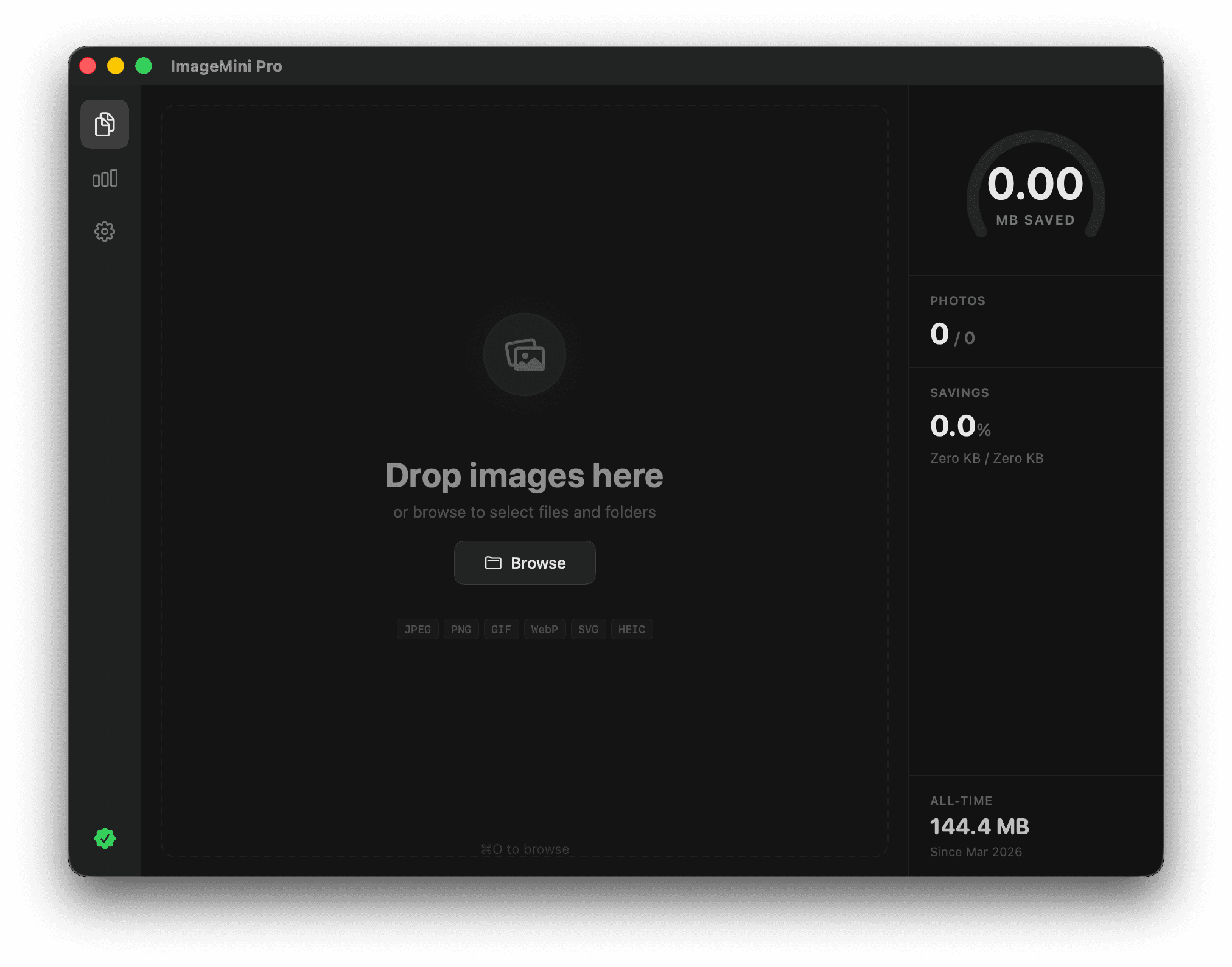 Drop, optimize, done