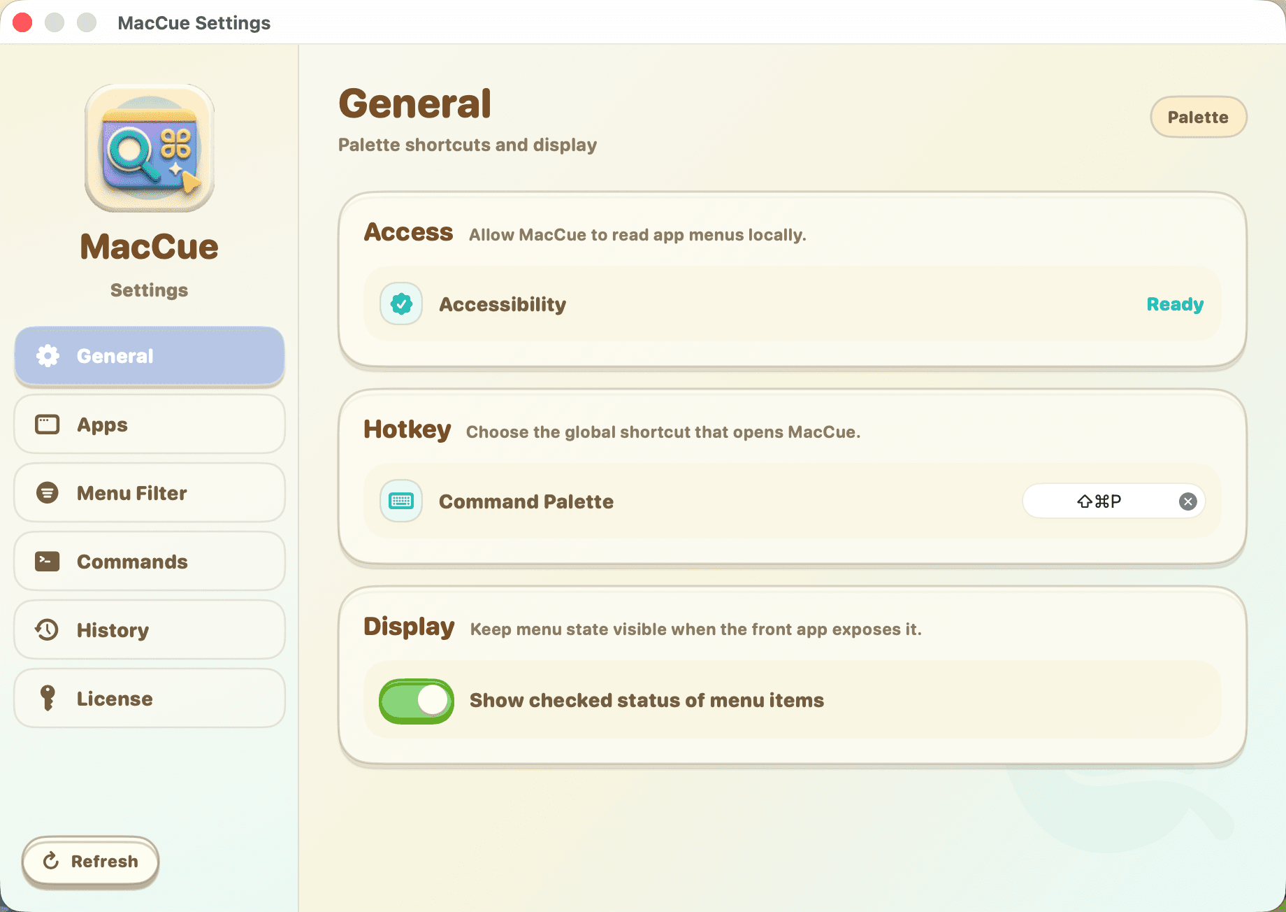 A warm settings space